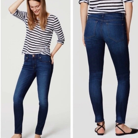 Loft Modern Skinny Ankle Jeans Pants - Picture 11 of 11